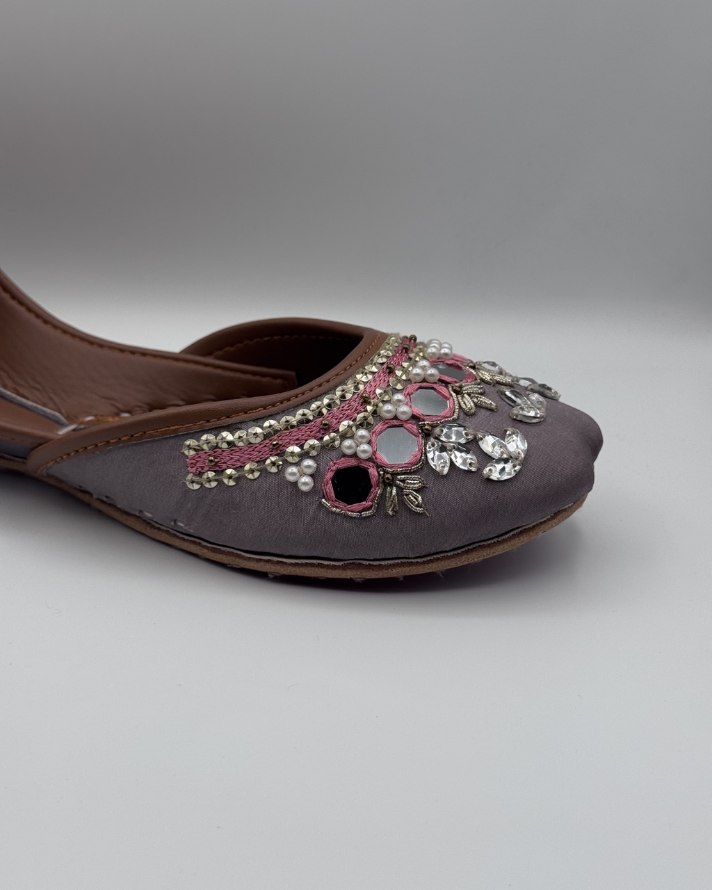 Crystal Rose Fancy Khussa For Women