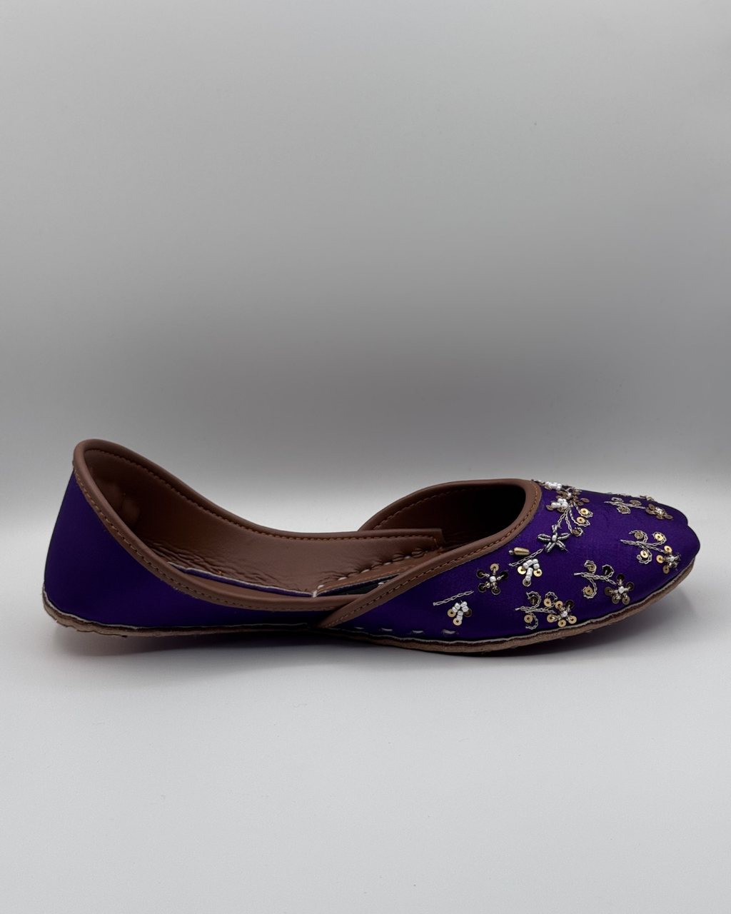 Royal Violet Fancy Khussa For Women