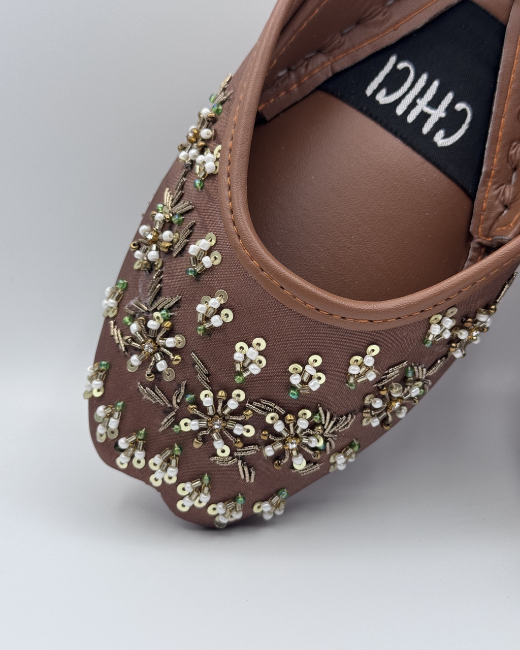 Sage Bloom Fancy Khussa For Women