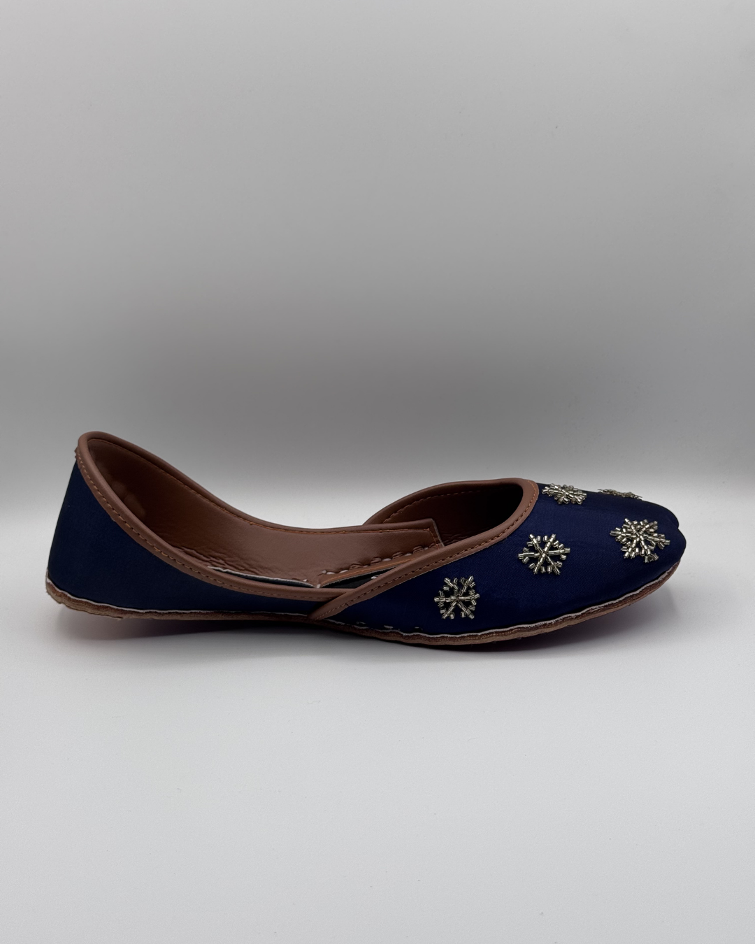 Royal Blue Fancy Khussa For Women