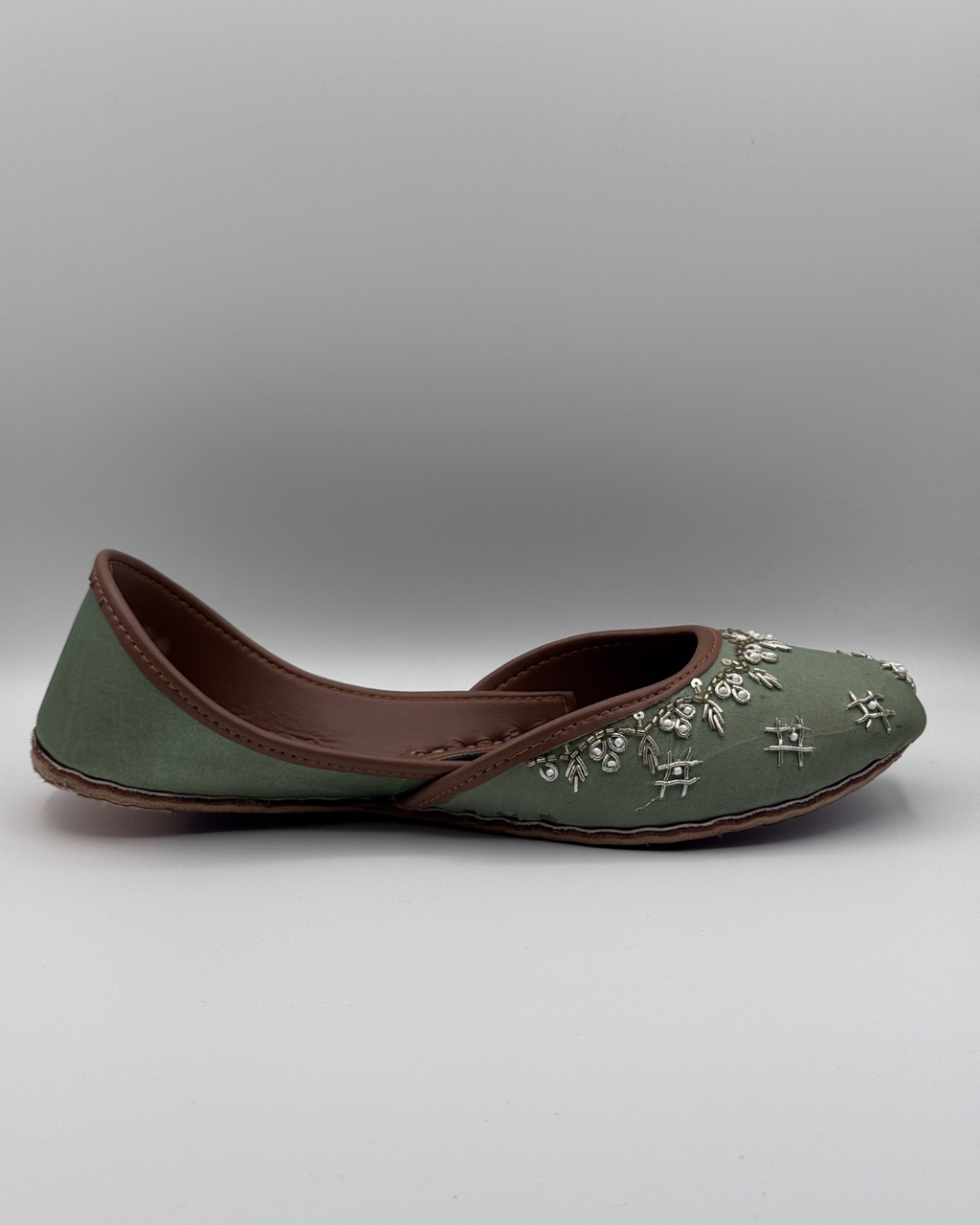 Mint Green Fancy Khussa For Women