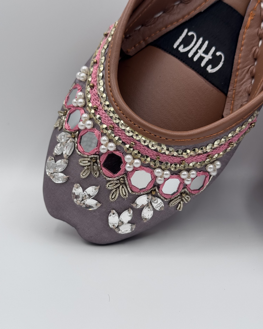 Crystal Rose Fancy Khussa For Women