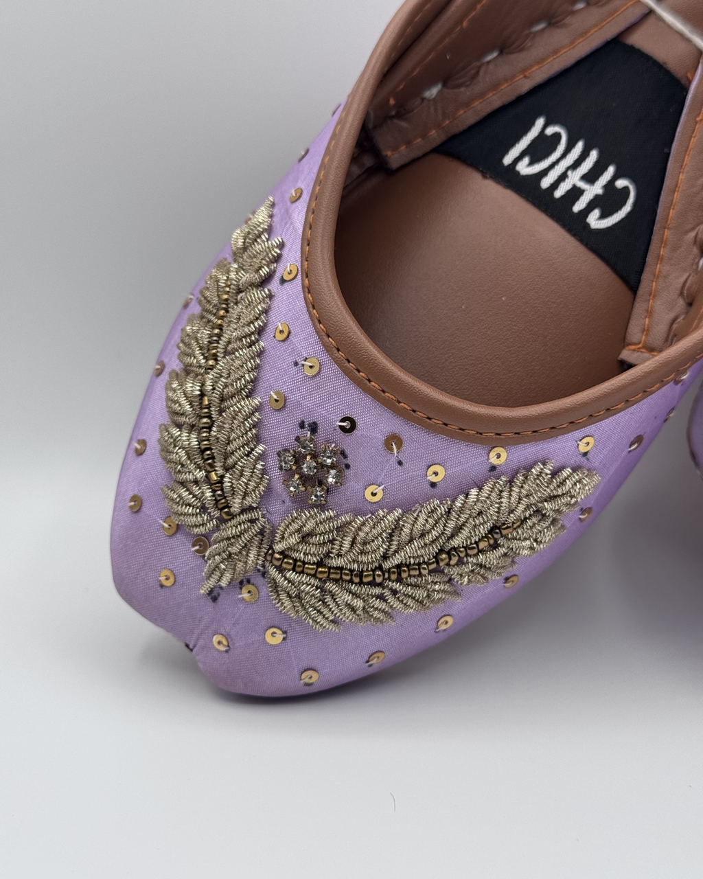 Light Purple Fancy Khussa For Women
