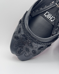 Black Beaded Fancy Khussa For Women
