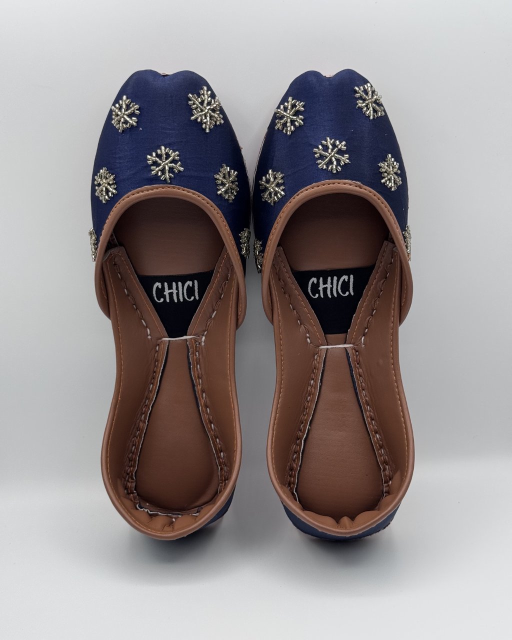 Royal Blue Fancy Khussa For Women