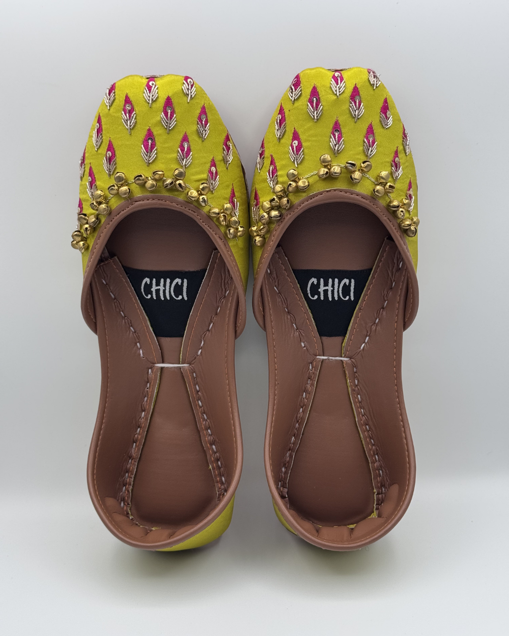 Olive Green Fancy Khussa For Women