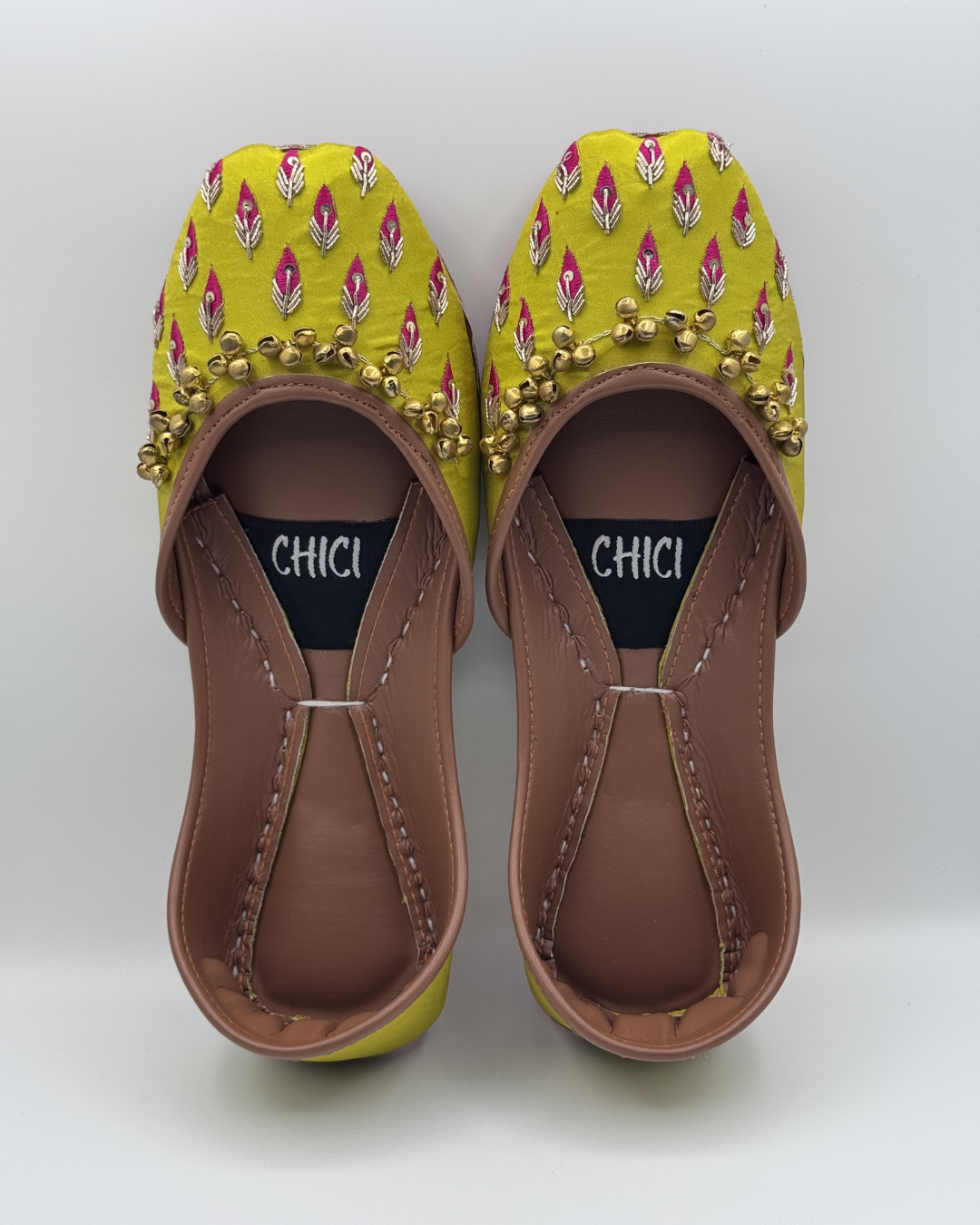 Olive Green Fancy Khussa For Women