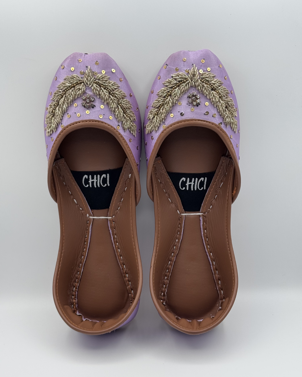 Light Purple Fancy Khussa For Women
