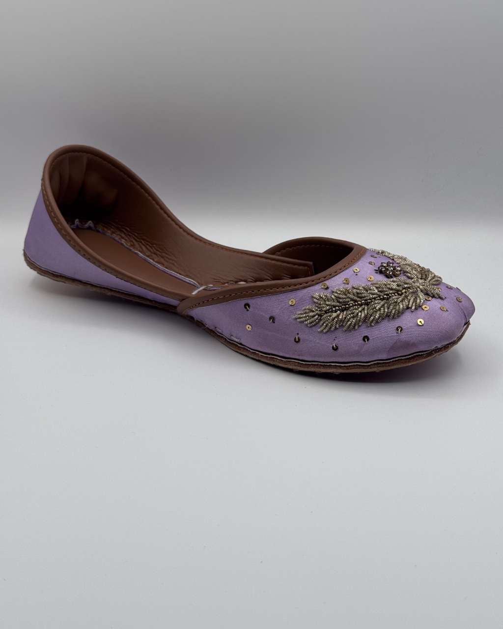Light Purple Fancy Khussa For Women
