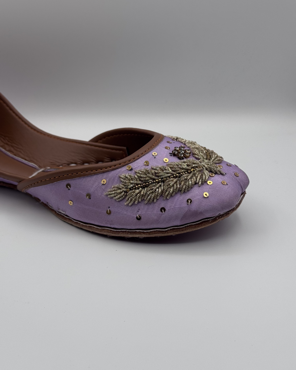 Light Purple Fancy Khussa For Women