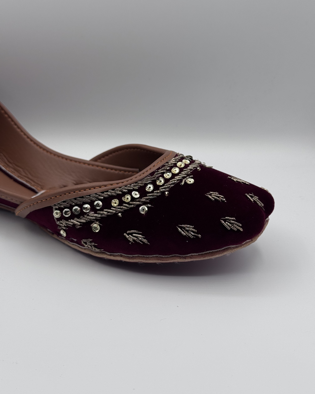 Maroon Fancy Khussa For Women