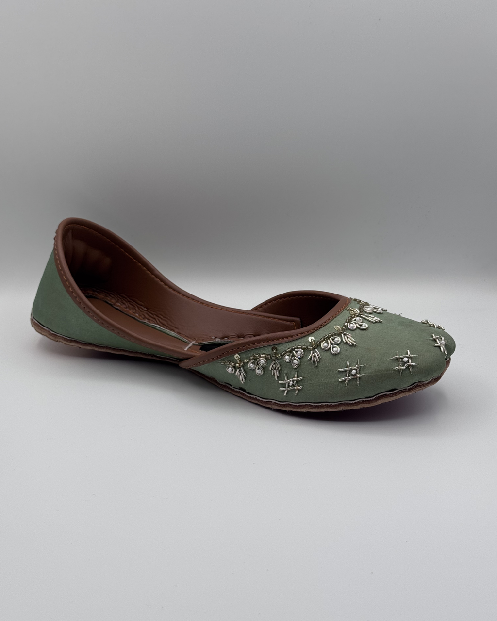 Mint Green Fancy Khussa For Women
